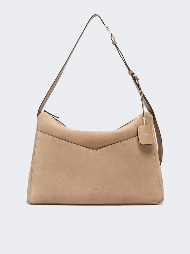 max mara large split leather handbag for women