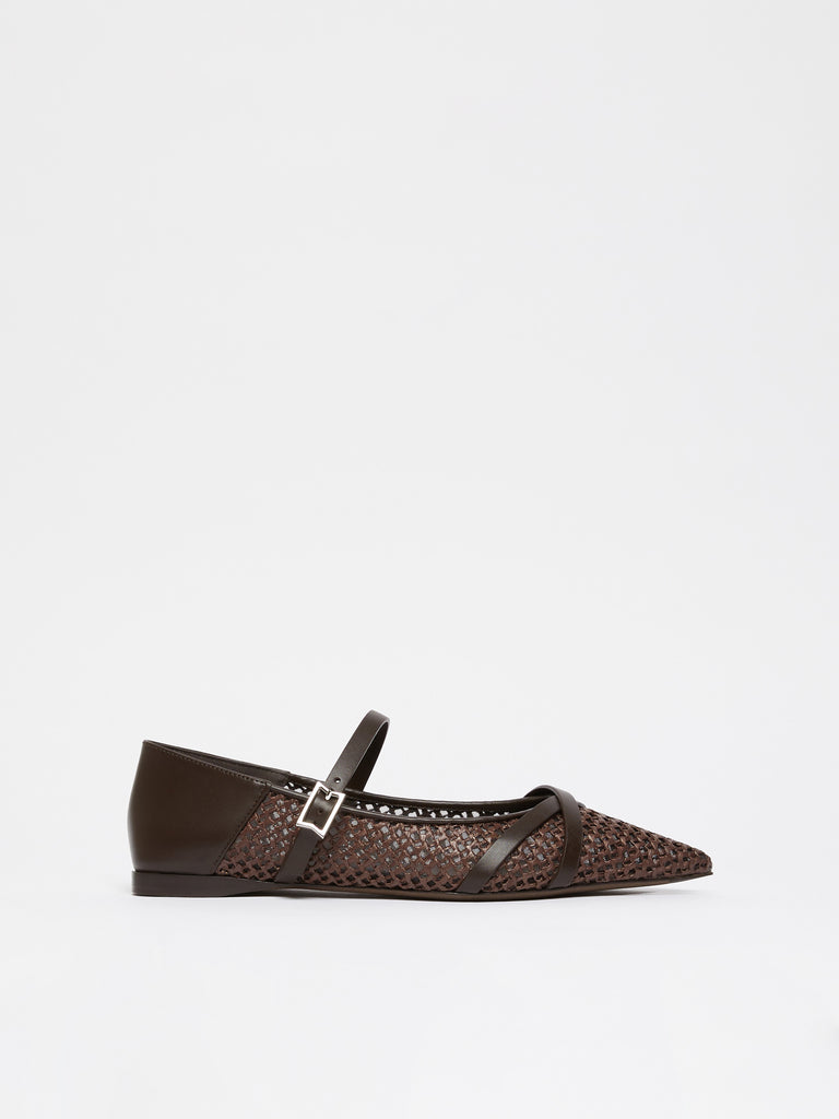 max mara crochet-fabric ballerinas