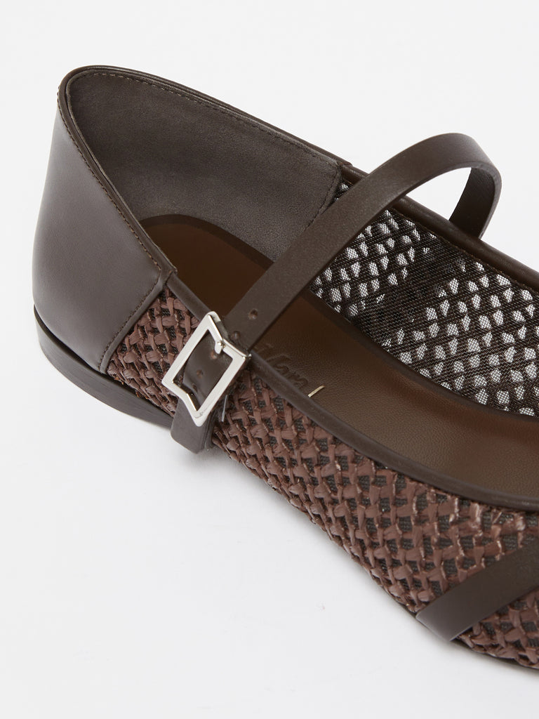 max mara crochet-fabric ballerinas