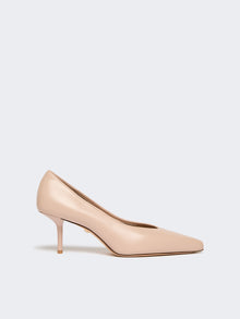 max mara nappa leather court shoes for women