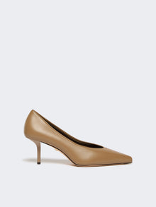 max mara nappa leather court shoes for women