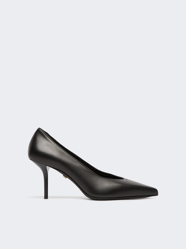 Court Shoes In Soft Nappa Leather for Women - Black - Max Mara UAE