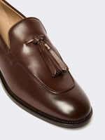 Tasselled leather loafers