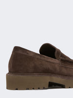max mara split calf leather loafers for women