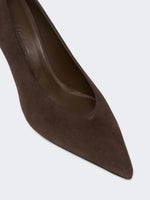 max mara split calf leather court shoes for women