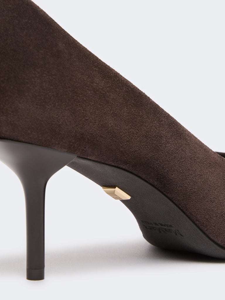 max mara split calf leather court shoes