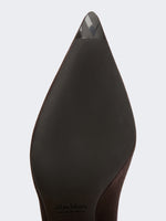 max mara split calf leather court shoes for women