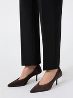 max mara split calf leather court shoes for women