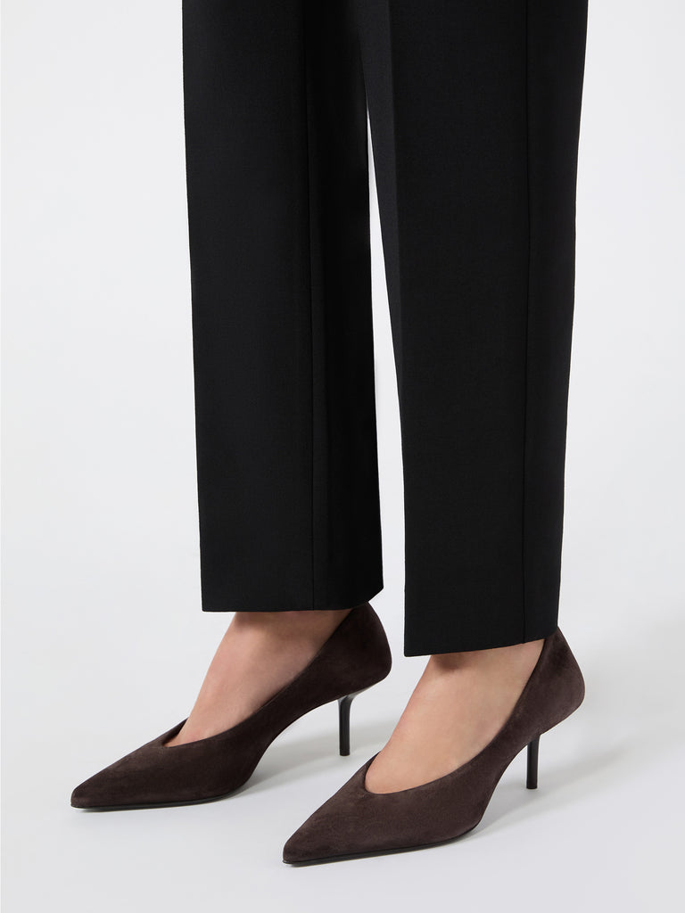 max mara split calf leather court shoes
