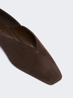 max mara split leather and nappa leather ballet flats for women