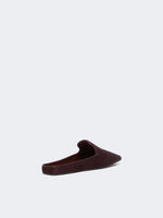 Haircalf and nappa leather mules