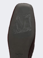 max mara haircalf and nappa leather mules for women