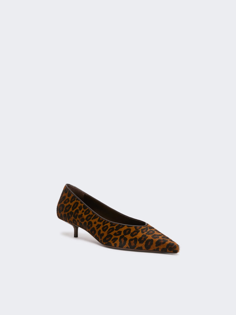 max mara haircalf and nappa leather low court shoes