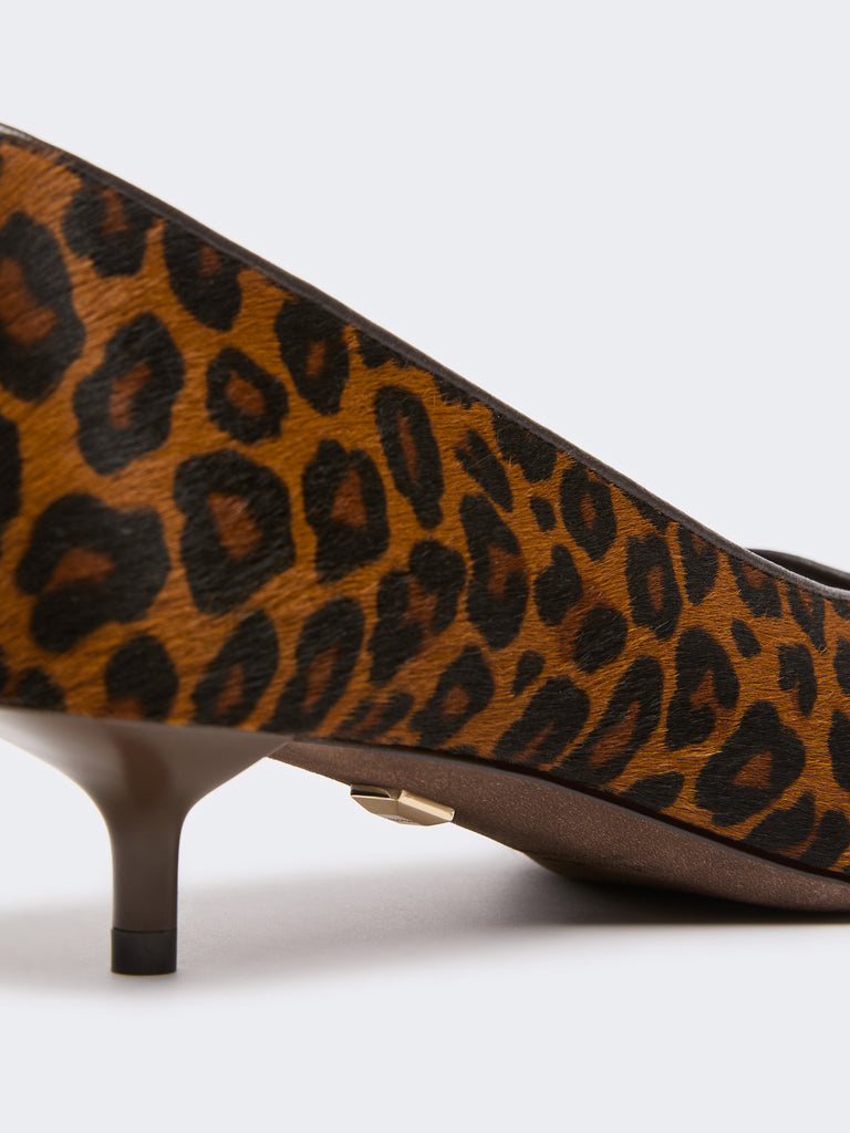 max mara haircalf and nappa leather low court shoes