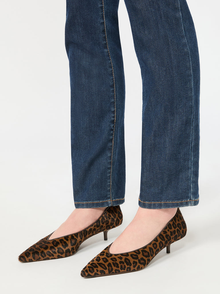 max mara haircalf and nappa leather low court shoes