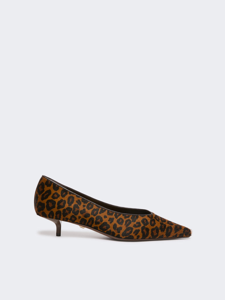 max mara haircalf and nappa leather low court shoes