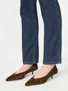 Haircalf And Nappa Leather Low Court Shoes for Women - Camel - Max Mara UAE