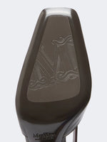Nappa leather cut-out brogues