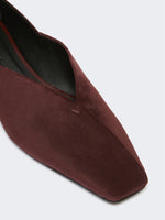 Suede And Leather Mules for Women - Bordeaux - Max Mara UAE