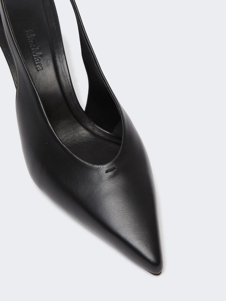 max mara nappa leather slingbacks