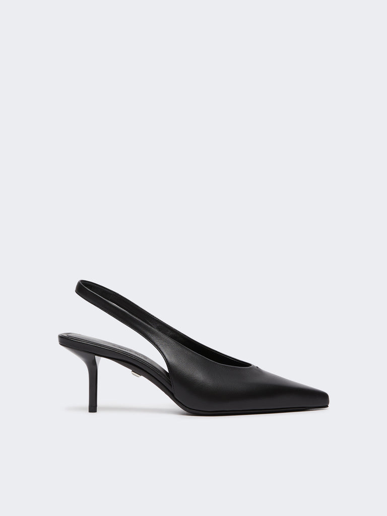max mara nappa leather slingbacks