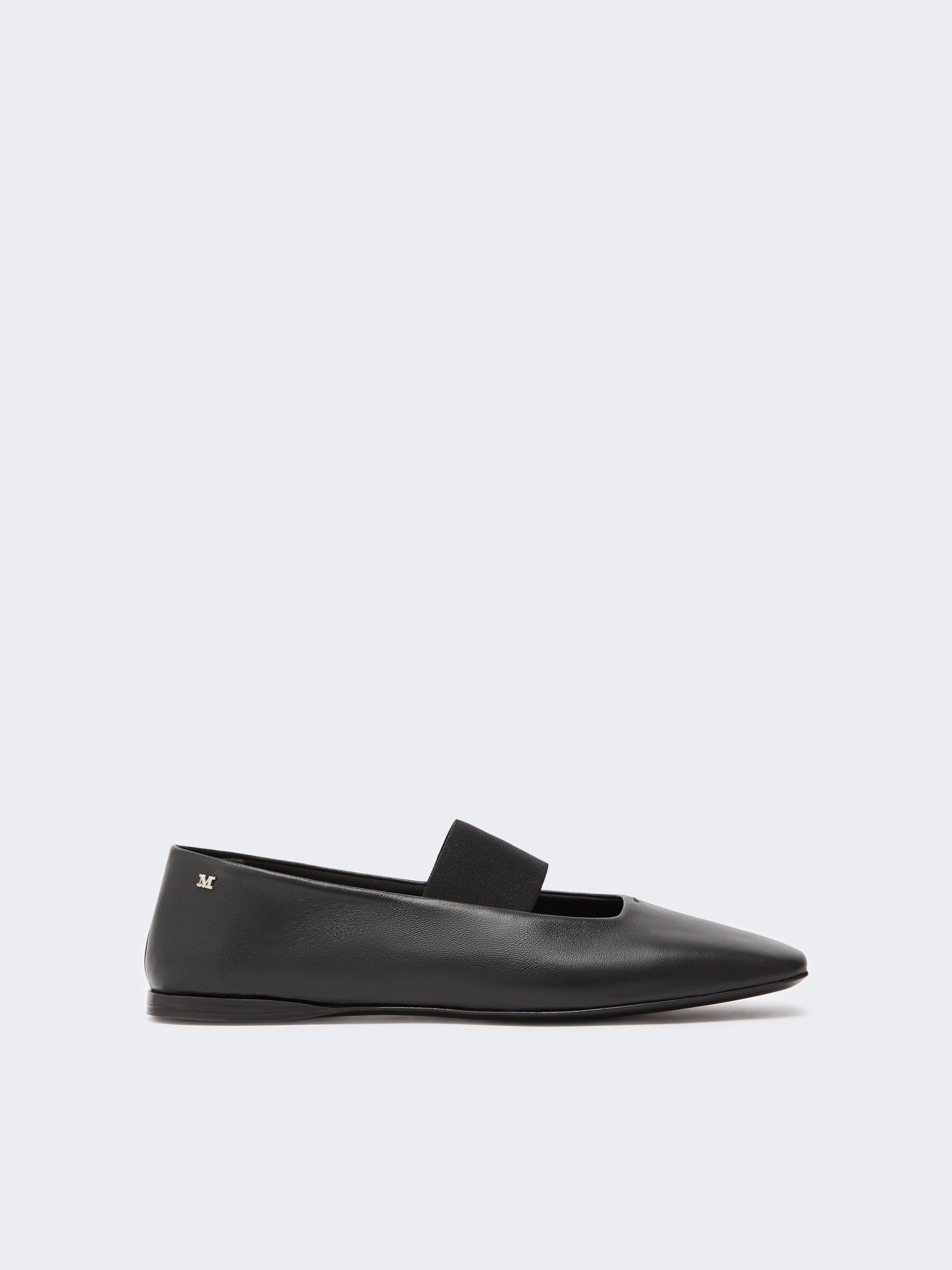 max mara nappa leather ballet flats for women