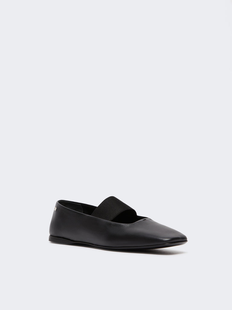 max mara nappa leather ballet flats