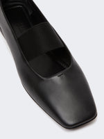 max mara nappa leather ballet flats for women