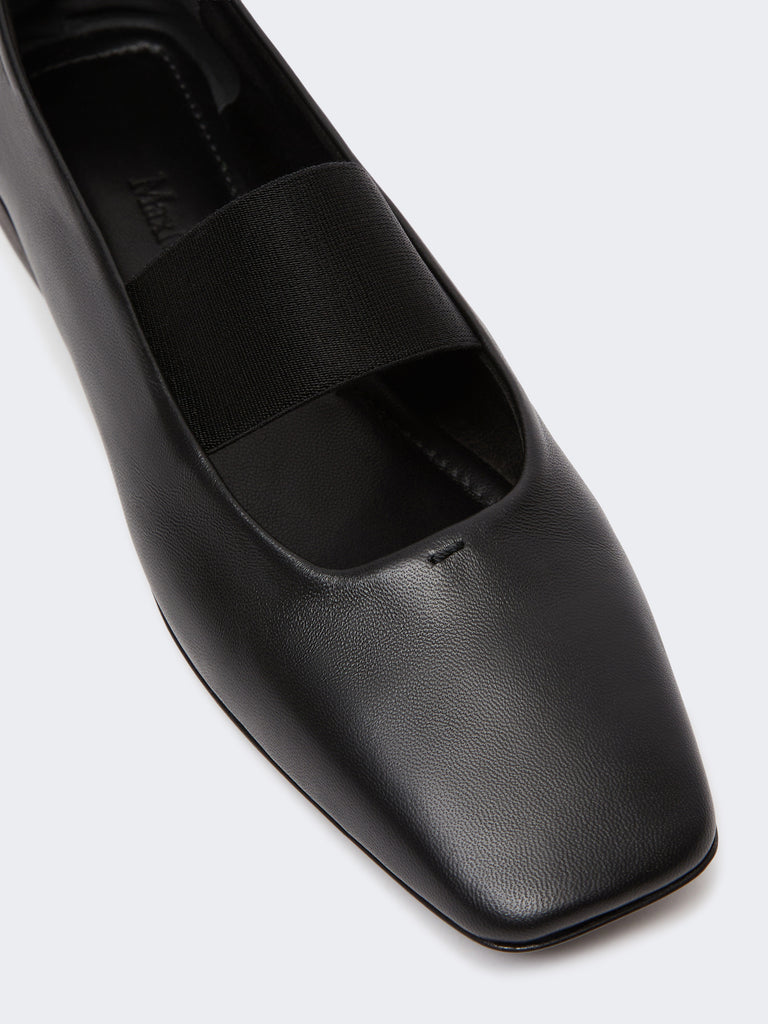max mara nappa leather ballet flats