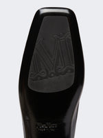 max mara nappa leather ballet flats for women