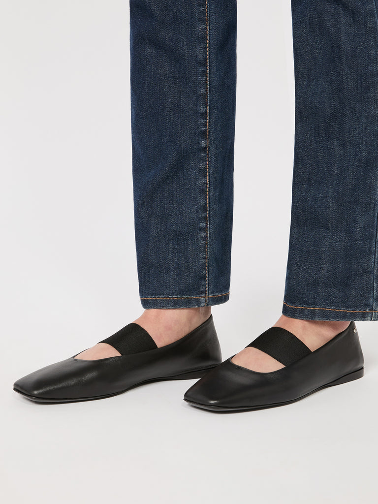 max mara nappa leather ballet flats
