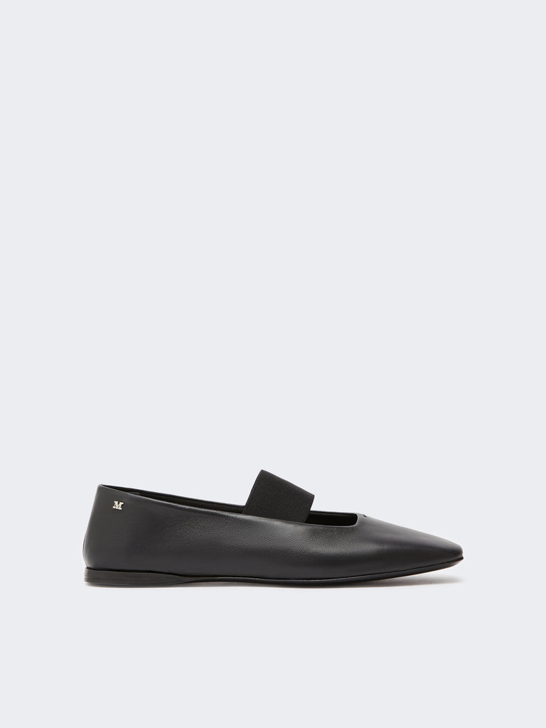 max mara nappa leather ballet flats