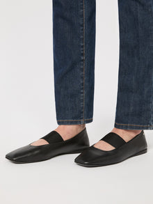 Nappa Leather Ballet Flats for Women - Black - Max Mara UAE