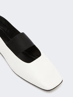 max mara nappa leather ballet flats for women