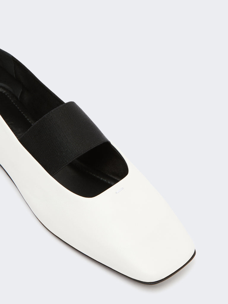 max mara nappa leather ballet flats