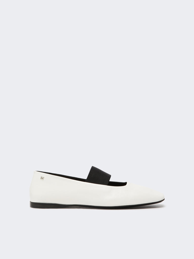 max mara nappa leather ballet flats