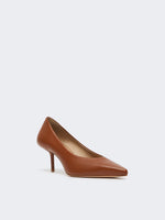 max mara nappa leather court shoes for women