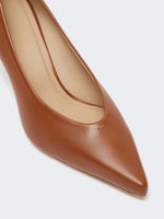 max mara nappa leather court shoes for women