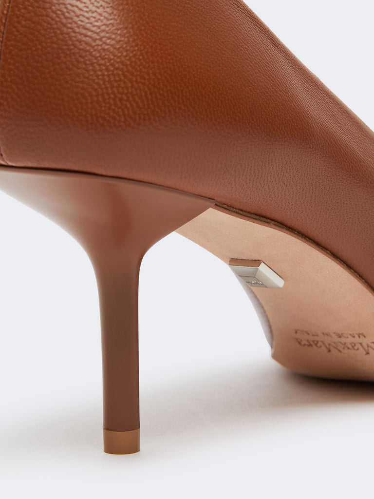 max mara nappa leather court shoes