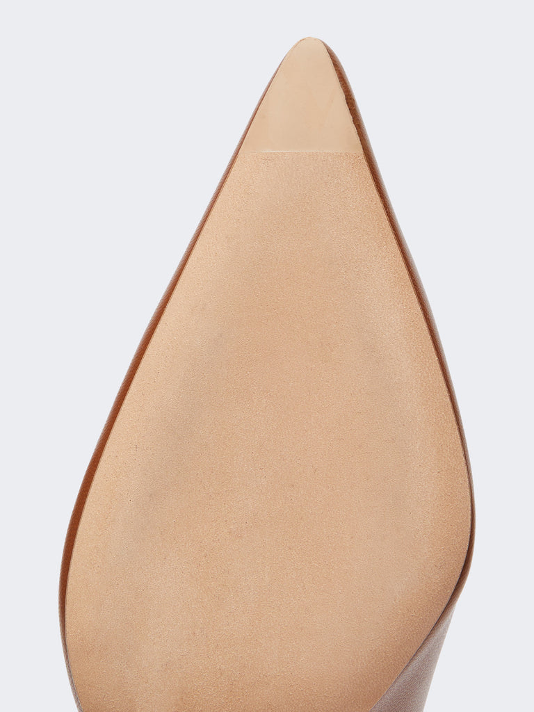 max mara nappa leather court shoes