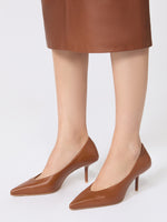 max mara nappa leather court shoes for women