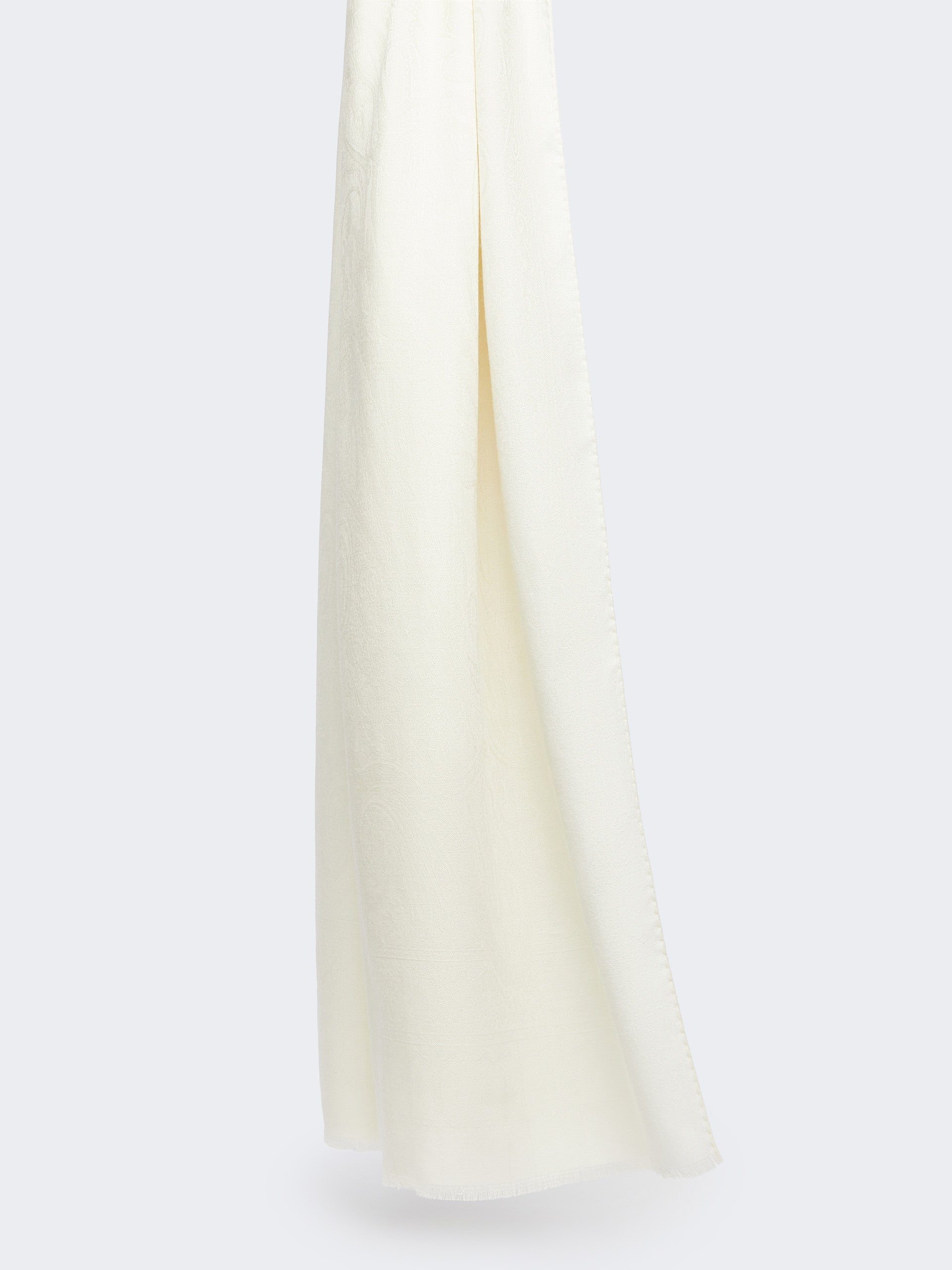 max mara jacquard wool and silk yarn stole for women