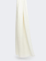 max mara jacquard wool and silk yarn stole for women