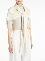 Jacquard Silk Shawl for Women - Albino - Max Mara UAE