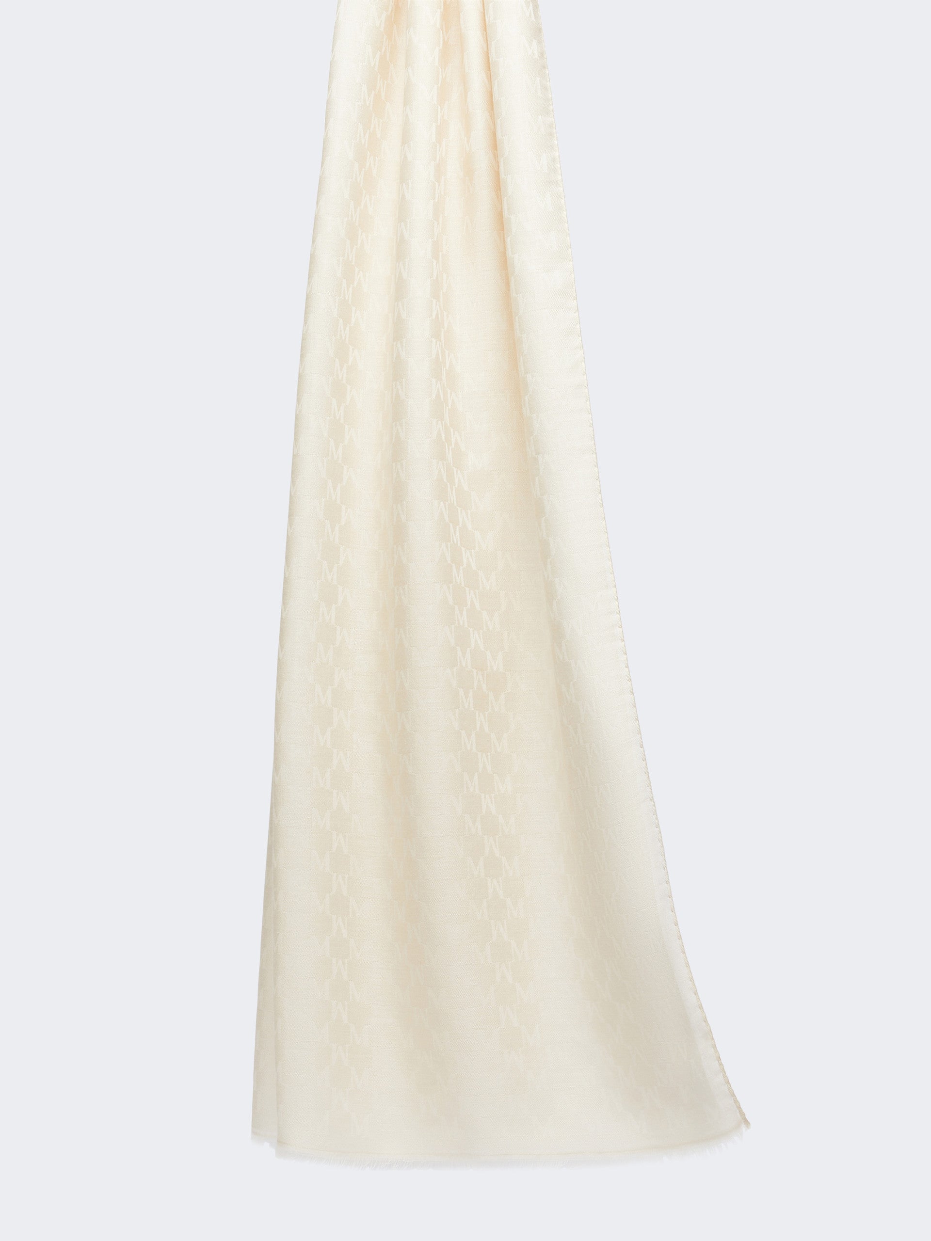 max mara jacquard wool, cotton and silk stole for women
