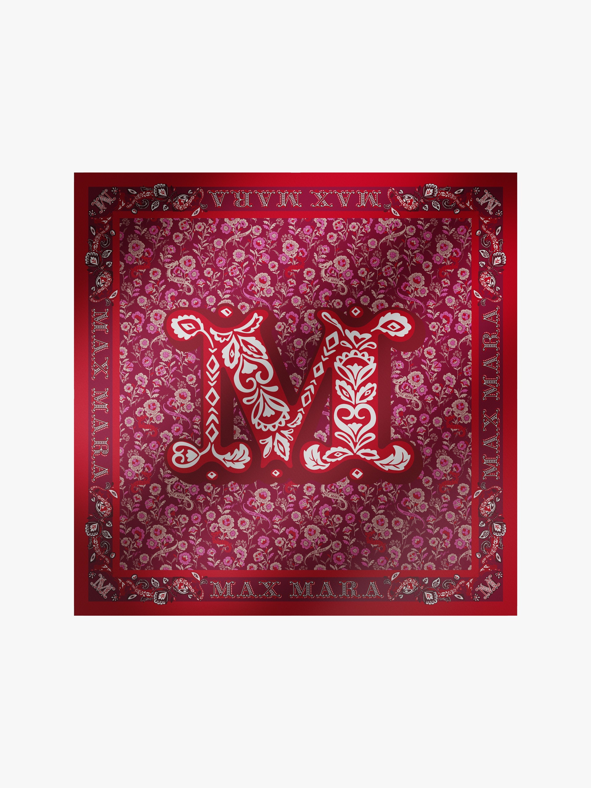 Printed silk scarf