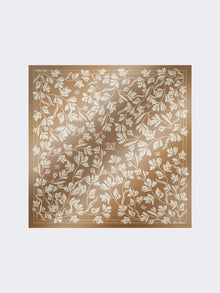 Printed Silk Oversized Scarf for Women - Bronze - Max Mara UAE