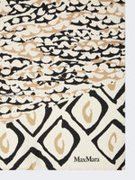 max mara printed silk oversized scarf for women