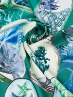 max mara printed silk twill oversized scarf for women