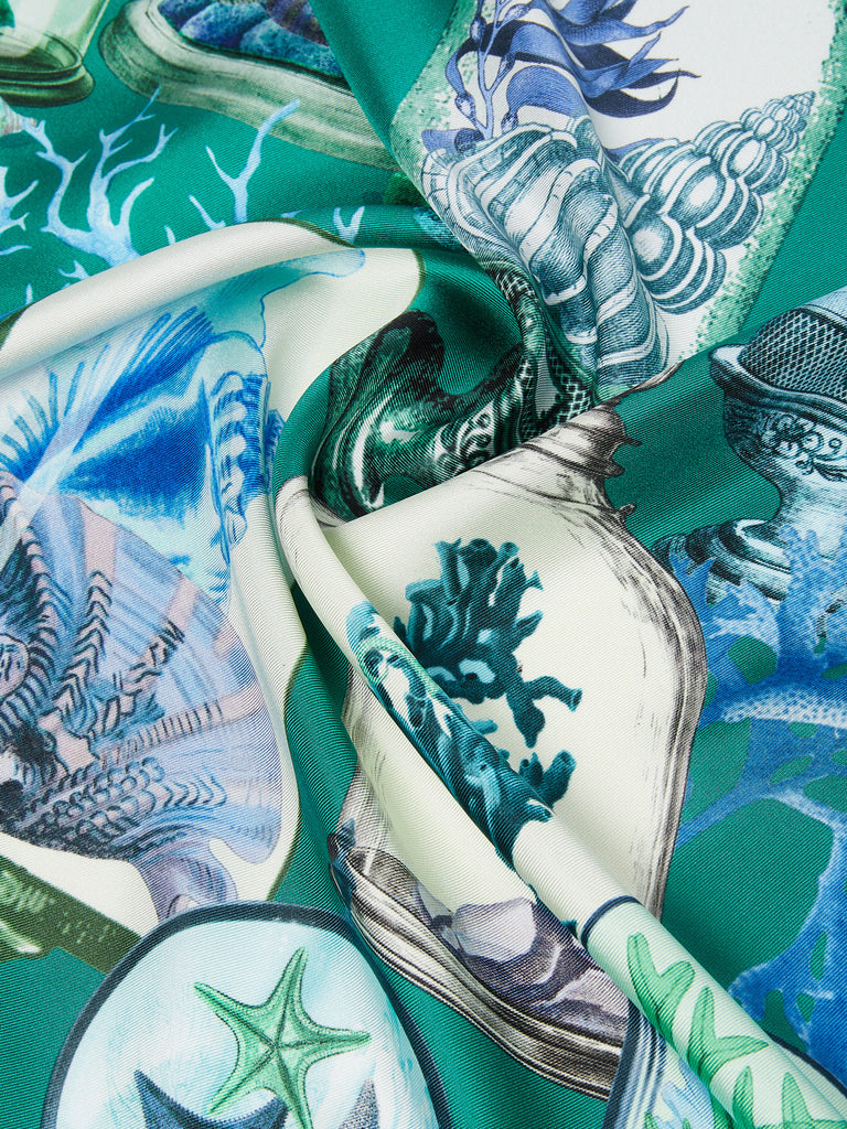 max mara printed silk twill oversized scarf